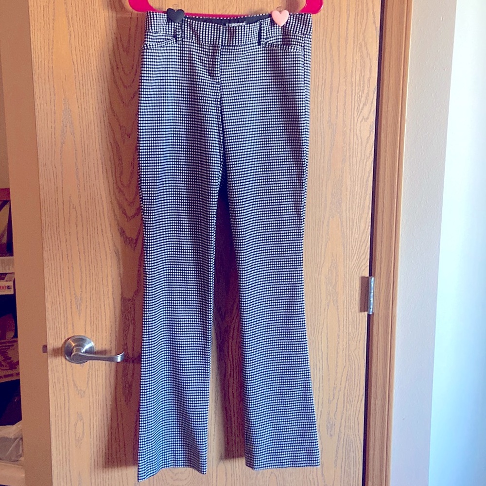 Express Size 0 Columnist printed dress pants